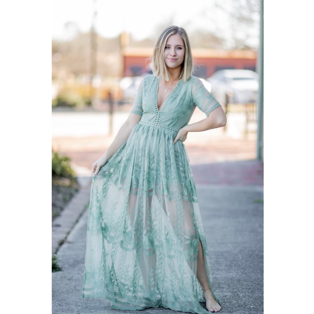 Lace Maxi Romper